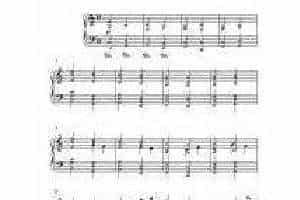 赫贝尔-Pachelbel Kanon by Pachelbel 钢琴名人名曲五线谱