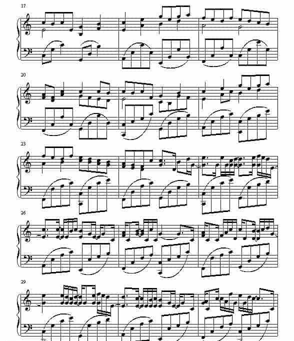 赫贝尔-Pachelbel Kanon by Pachelbel 钢琴名人名曲五线谱_第2张