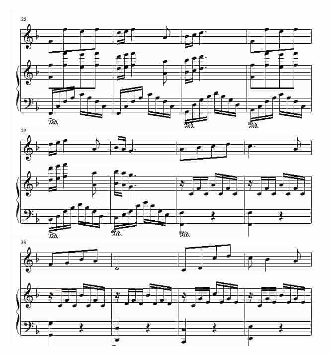 世界名曲 共和国之恋(钢琴名人名曲)_第3张