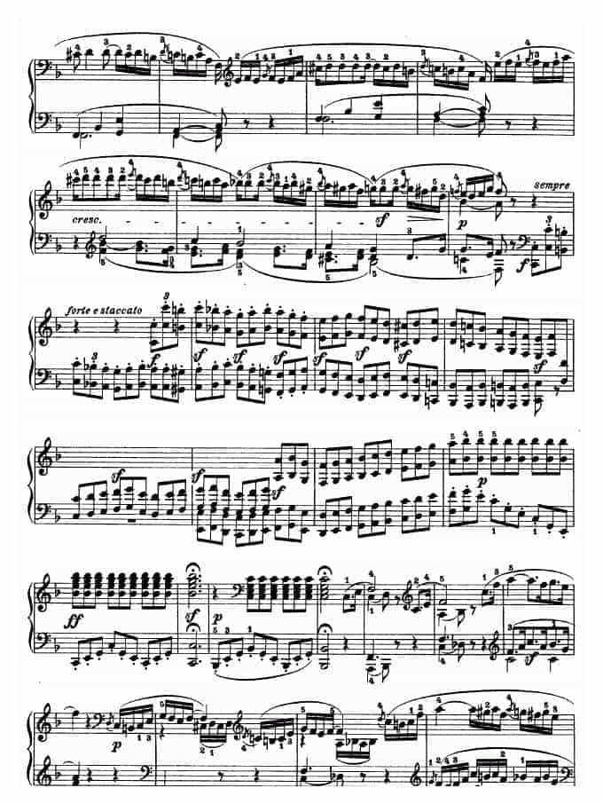 贝多芬-beethoven 第二十二钢琴奏鸣曲-Op.54_第4张