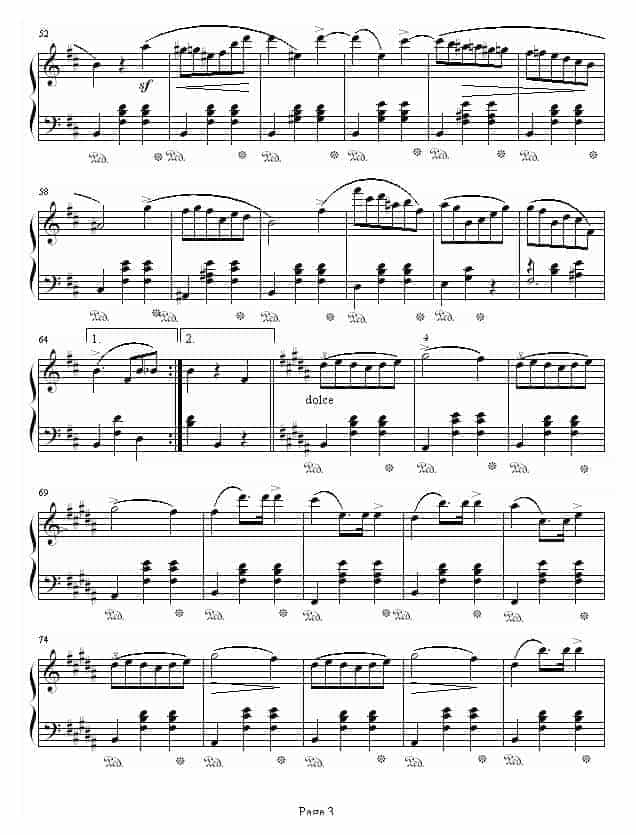 肖邦 chopin b小调圆舞曲 Op.69 No.2_第3张