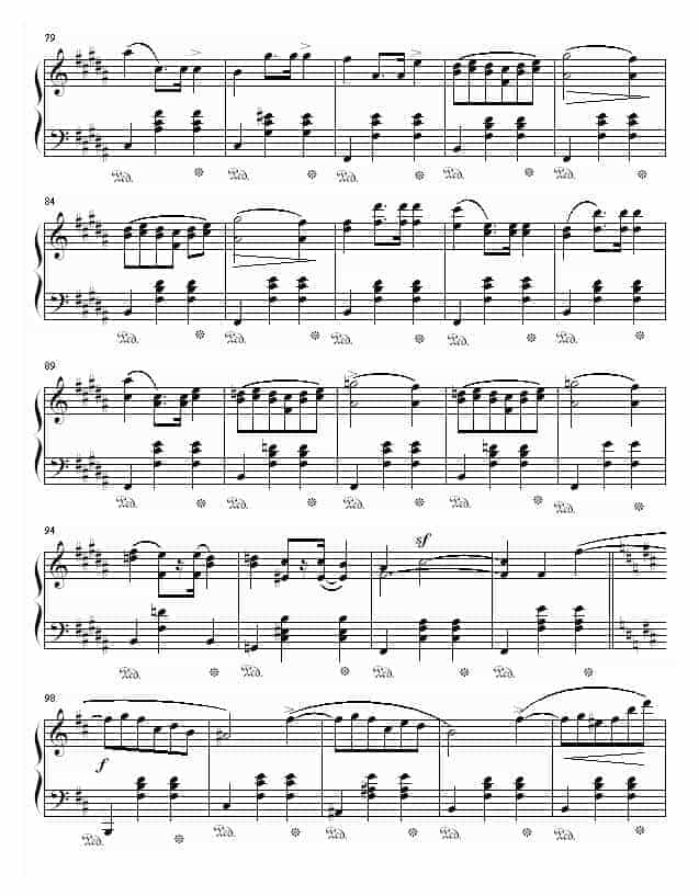 肖邦 chopin b小调圆舞曲 Op.69 No.2_第4张