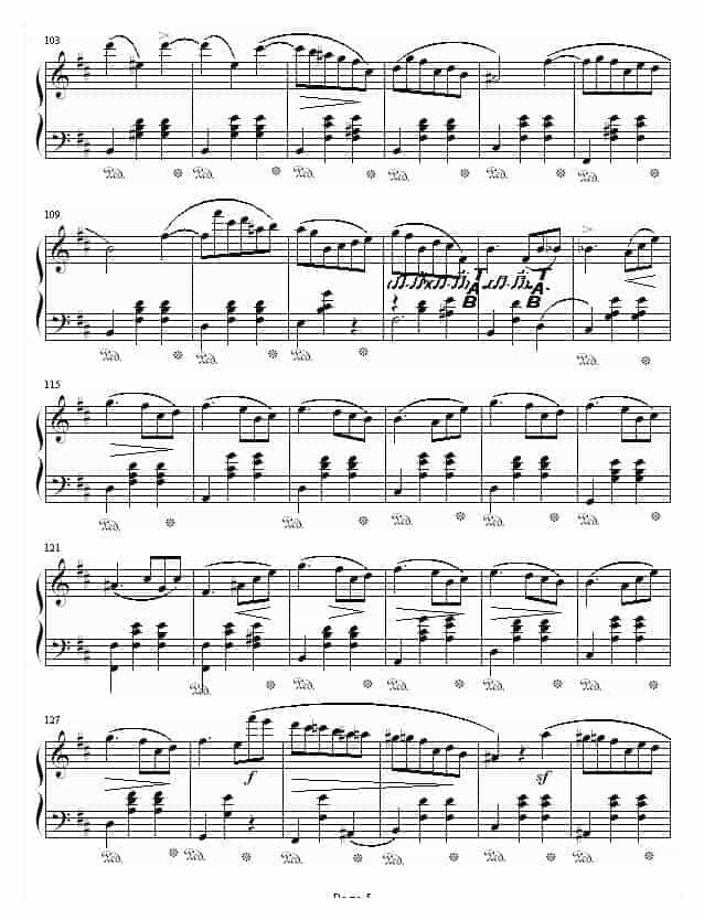 肖邦 chopin b小调圆舞曲 Op.69 No.2_第5张