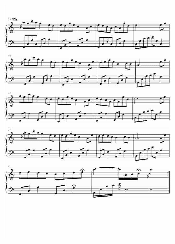 石进 夜的钢琴曲八 钢琴谱_第2张