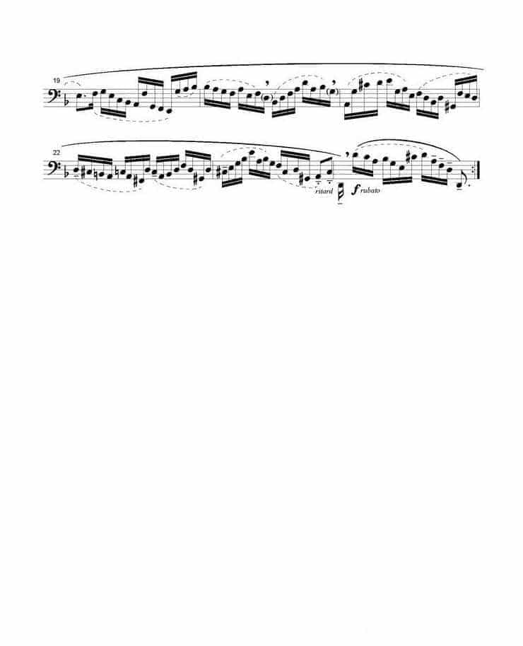 长号谱 BACH Cello Suite For Trombone_第7张