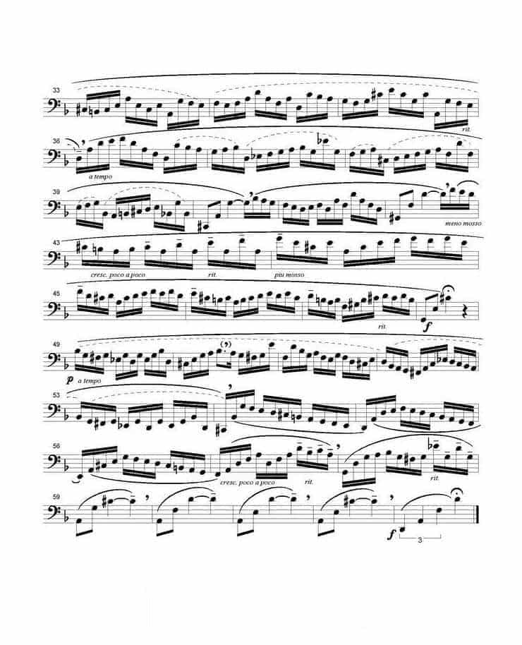 长号谱 BACH Cello Suite For Trombone_第12张