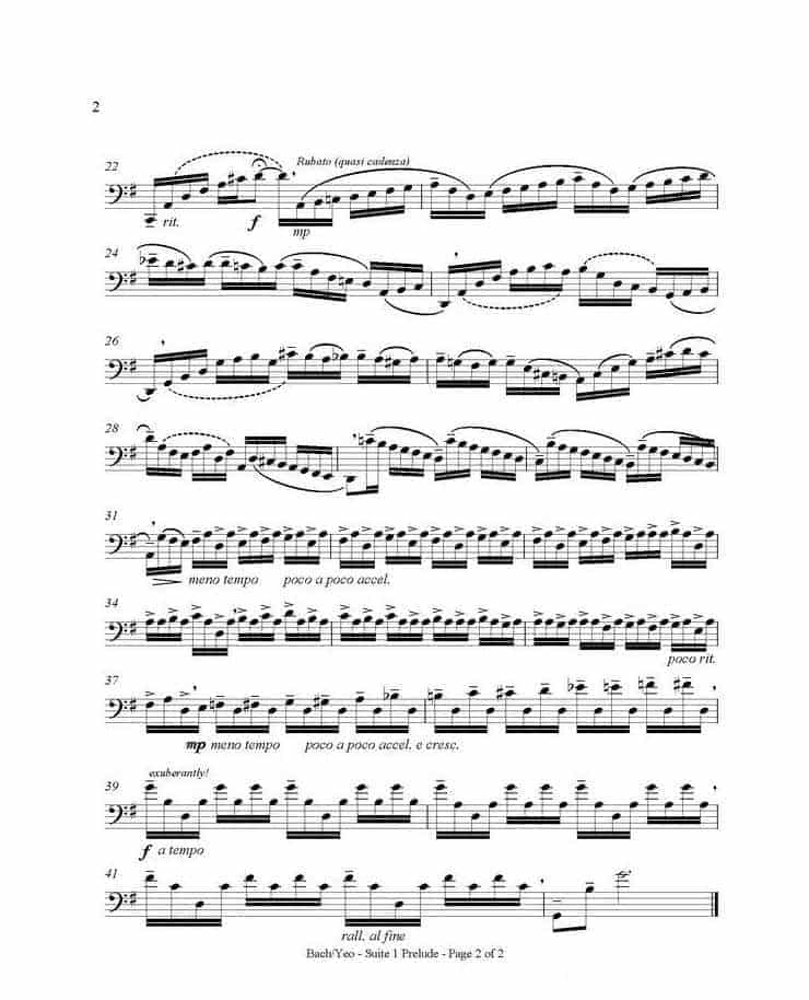 长号谱 BACH Cello Suite For Trombone_第14张