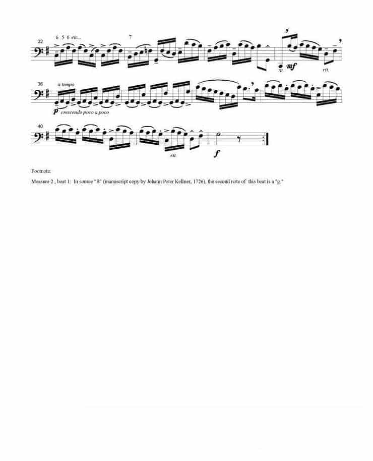 长号谱 BACH Cello Suite For Trombone_第19张