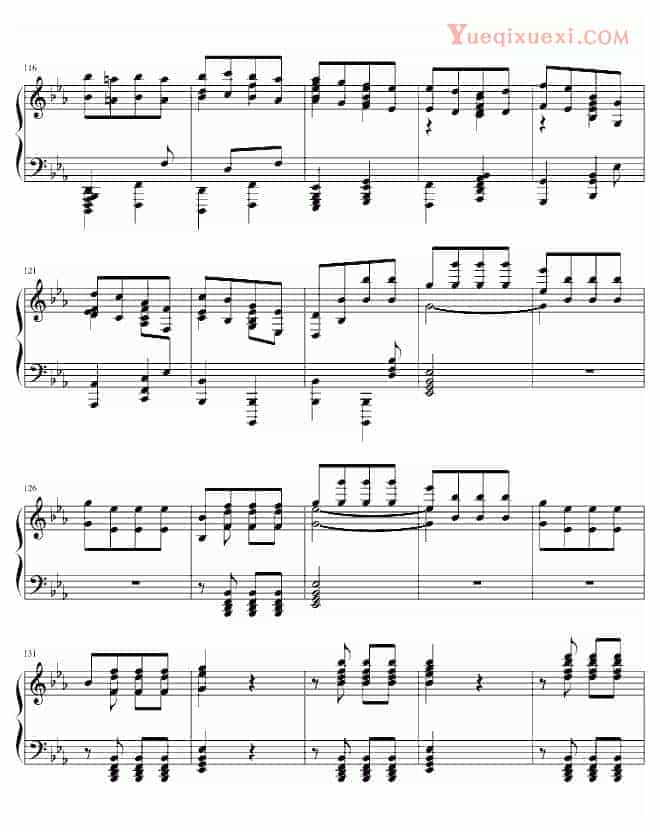贝多芬 beethoven 李斯特改编贝多芬《命运》独奏版 钢琴谱_第6张