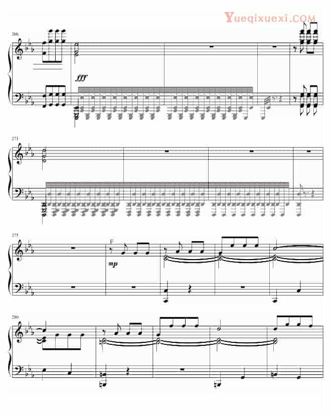 贝多芬 beethoven 李斯特改编贝多芬《命运》独奏版 钢琴谱_第13张