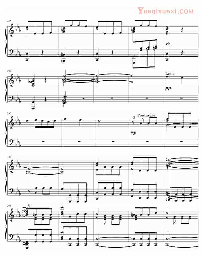 贝多芬 beethoven 李斯特改编贝多芬《命运》独奏版 钢琴谱_第14张