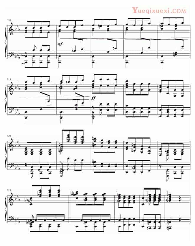 贝多芬 beethoven 李斯特改编贝多芬《命运》独奏版 钢琴谱_第15张