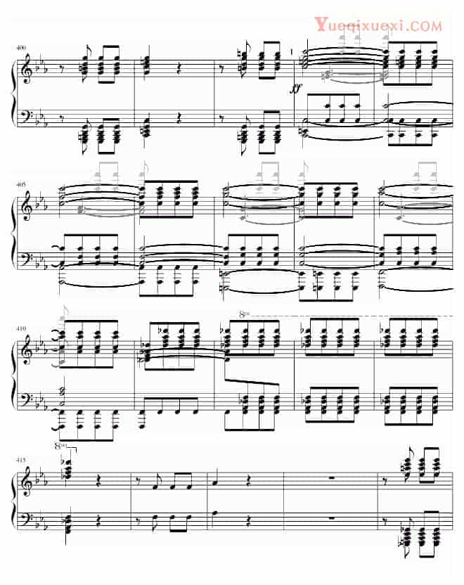 贝多芬 beethoven 李斯特改编贝多芬《命运》独奏版 钢琴谱_第19张