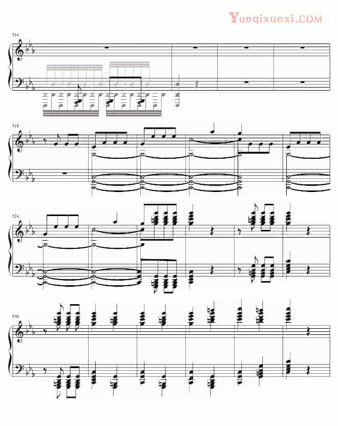 贝多芬 beethoven 李斯特改编贝多芬《命运》独奏版 钢琴谱_第25张