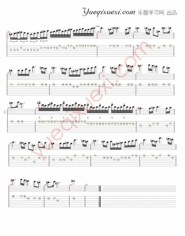电吉他谱【亡灵序曲】SOLO 带亡灵序曲介绍_第2张