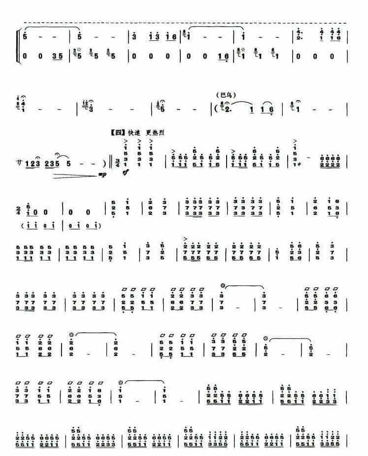 笙谱大全【阿细欢歌】林伟华 胡天泉曲_第3张
