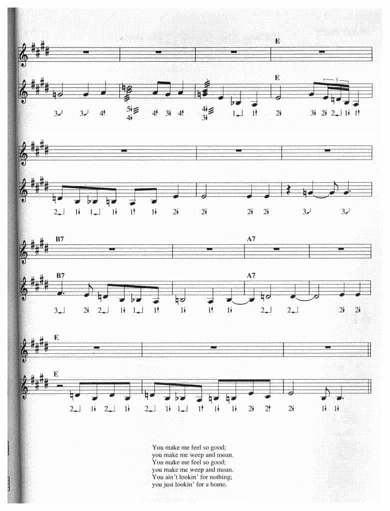 口琴二重奏谱【rattlesnake】by john brim 蓝调口琴重奏曲_第6张