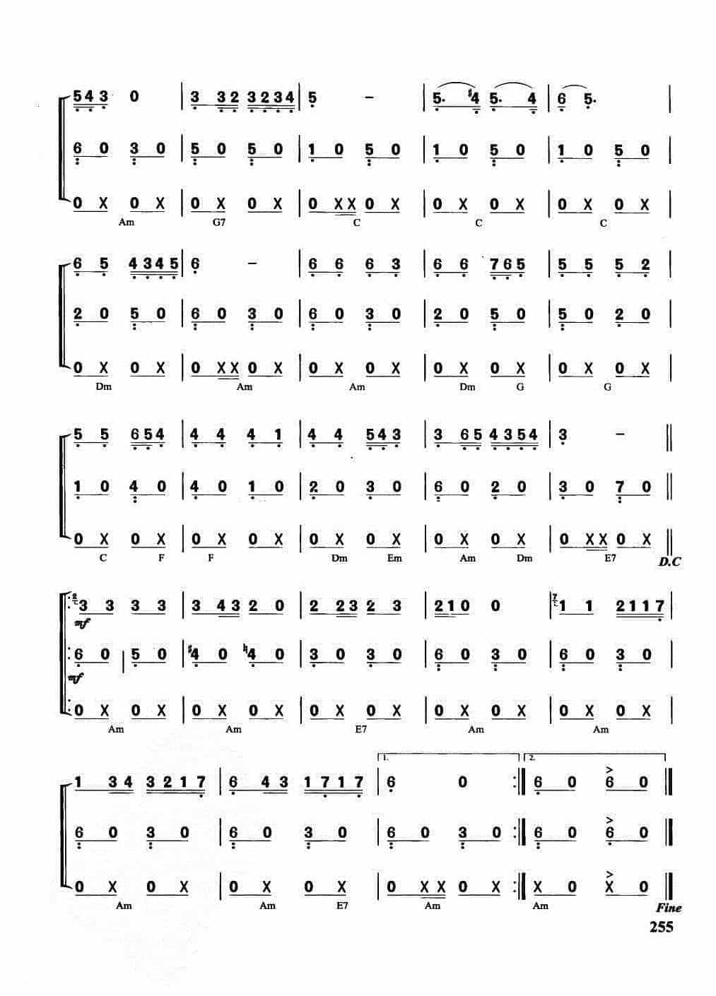 口琴合奏谱【欢乐的眼睛】外国乐曲口琴重奏合奏_第2张