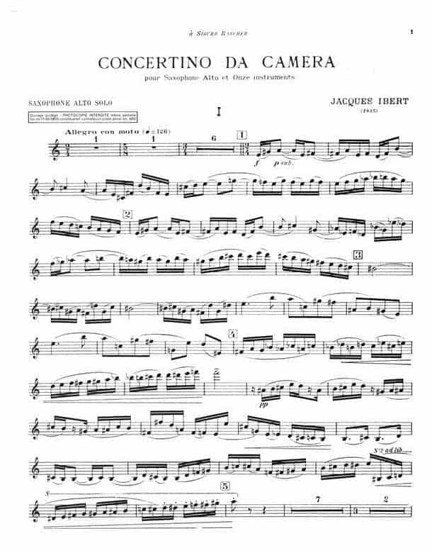 萨克斯谱【Concertino Da Camera】Jacques_第2张