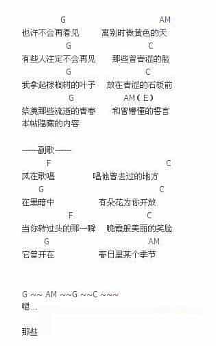 尤克里里图片谱【青春】冷碗碗UKULELE弹唱曲谱_第1张