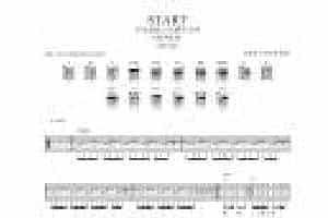 DEPAPEPE吉他谱【start】高清图片吉他六线谱