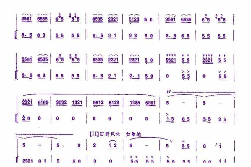 竹笛谱【打靶归来】_第3张