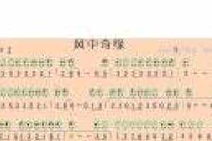 6孔埙谱【风中奇缘】