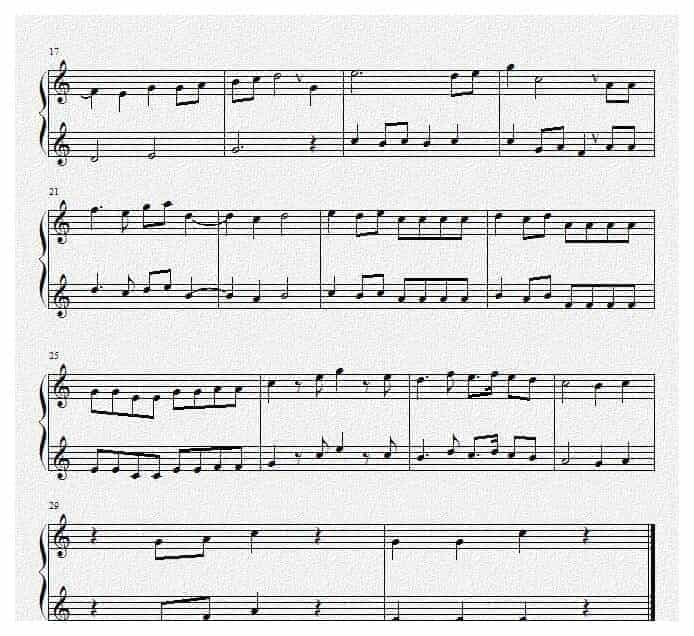 口琴五线谱【庄重的凝望】二重奏曲_第2张