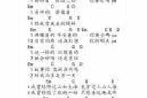 UKULELE谱【平凡之路】朴树《后会无期》主题曲
