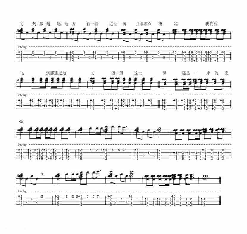 UKULELE谱【张三的歌】李寿全/齐秦_第3张