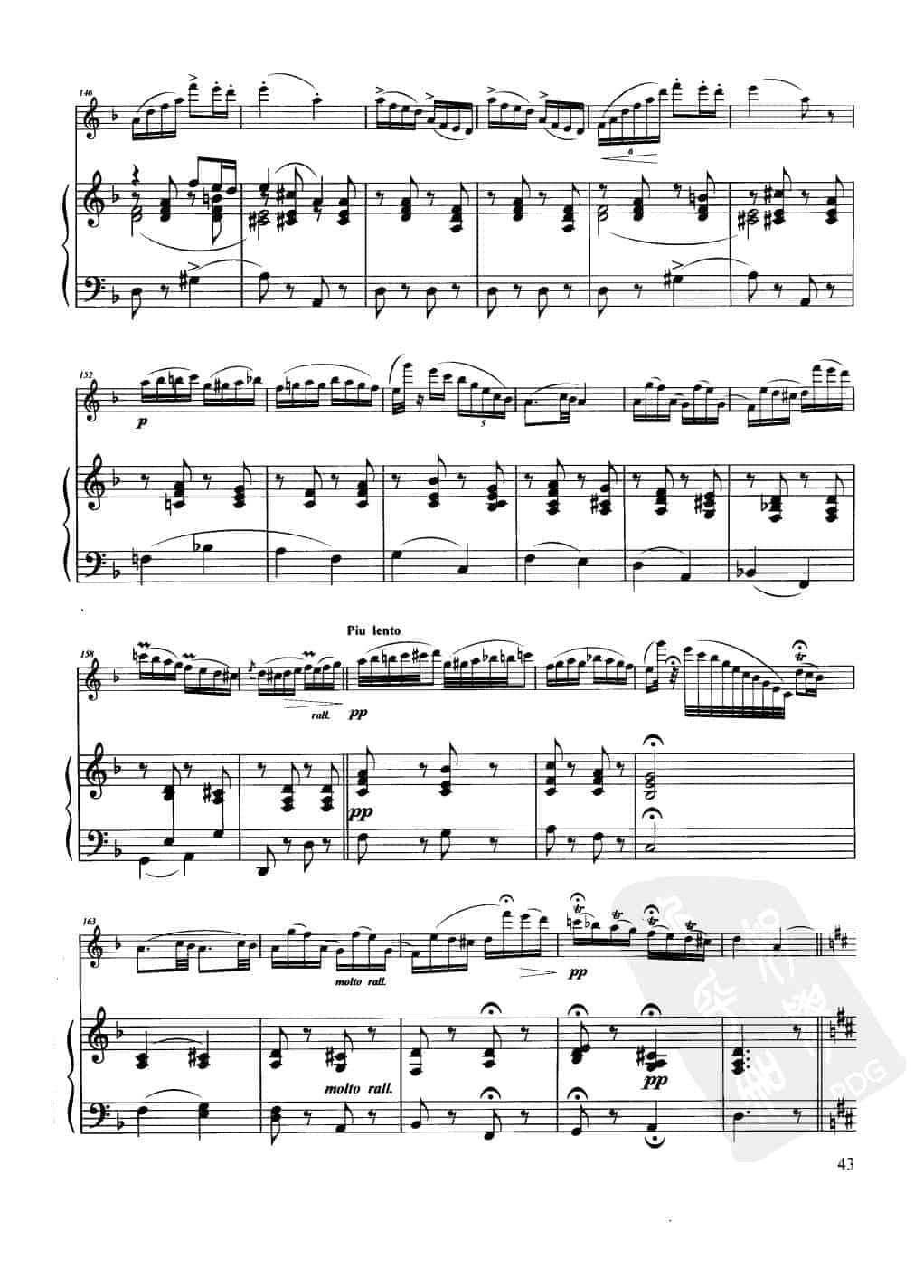 长笛经典【匈牙利田园幻想曲 / F·多普勒】钢琴伴奏曲谱_第12张