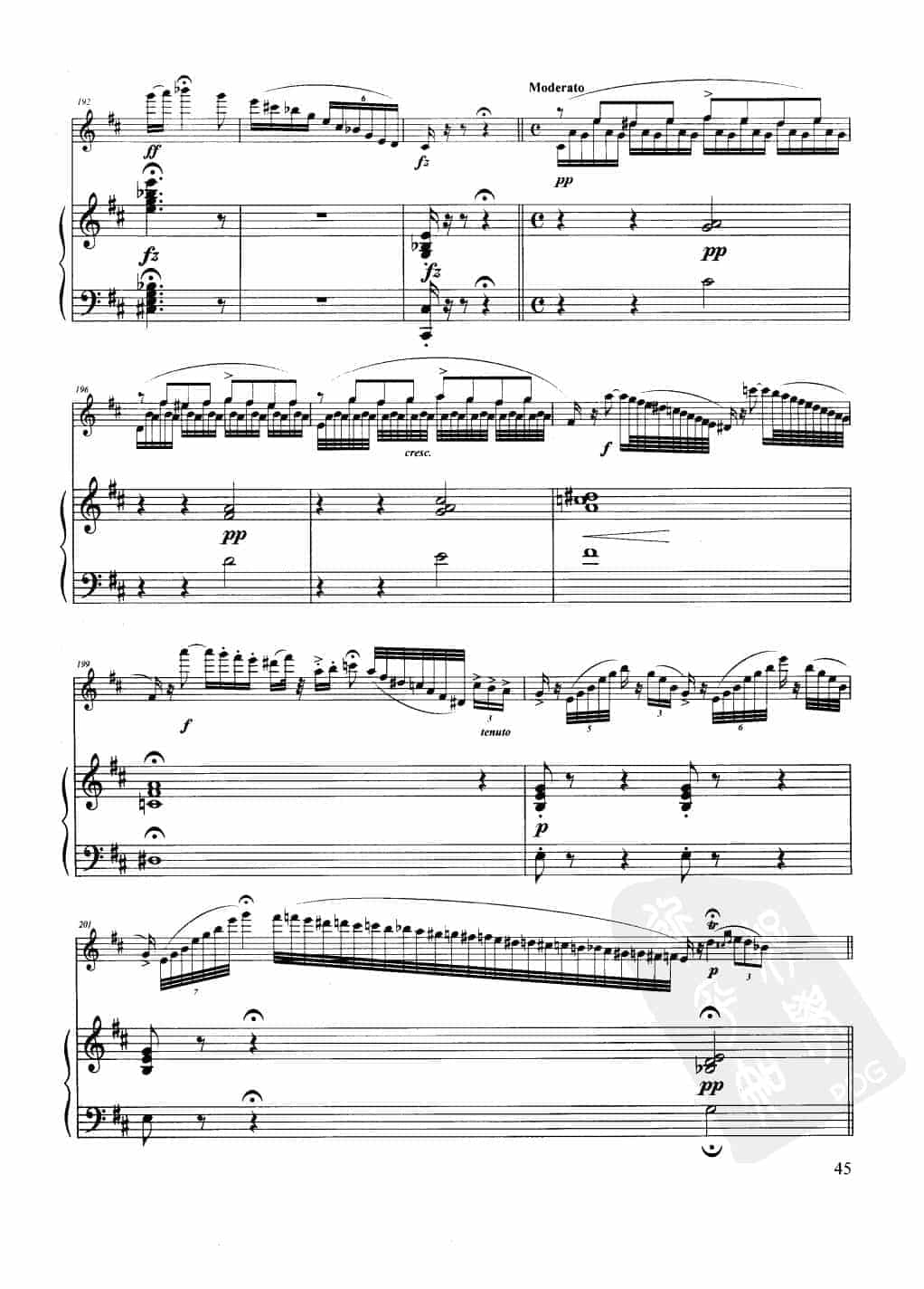 长笛经典【匈牙利田园幻想曲 / F·多普勒】钢琴伴奏曲谱_第14张