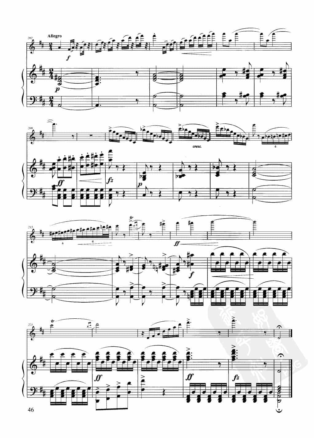 长笛经典【匈牙利田园幻想曲 / F·多普勒】钢琴伴奏曲谱_第15张