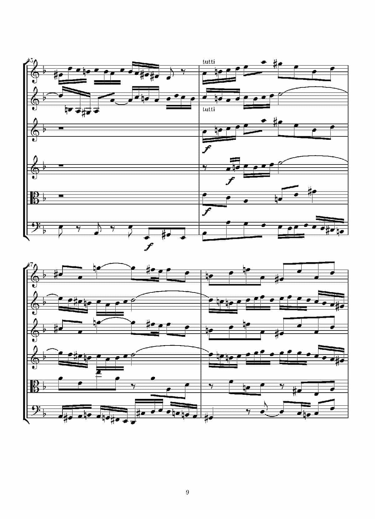 Concerto in D minor for two violins and string(Score)_第9张