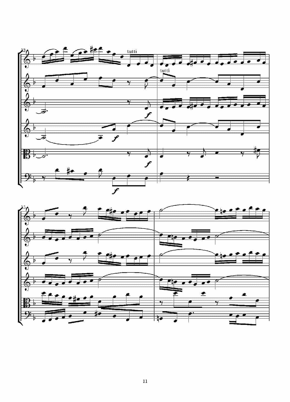 Concerto in D minor for two violins and string(Score)_第11张