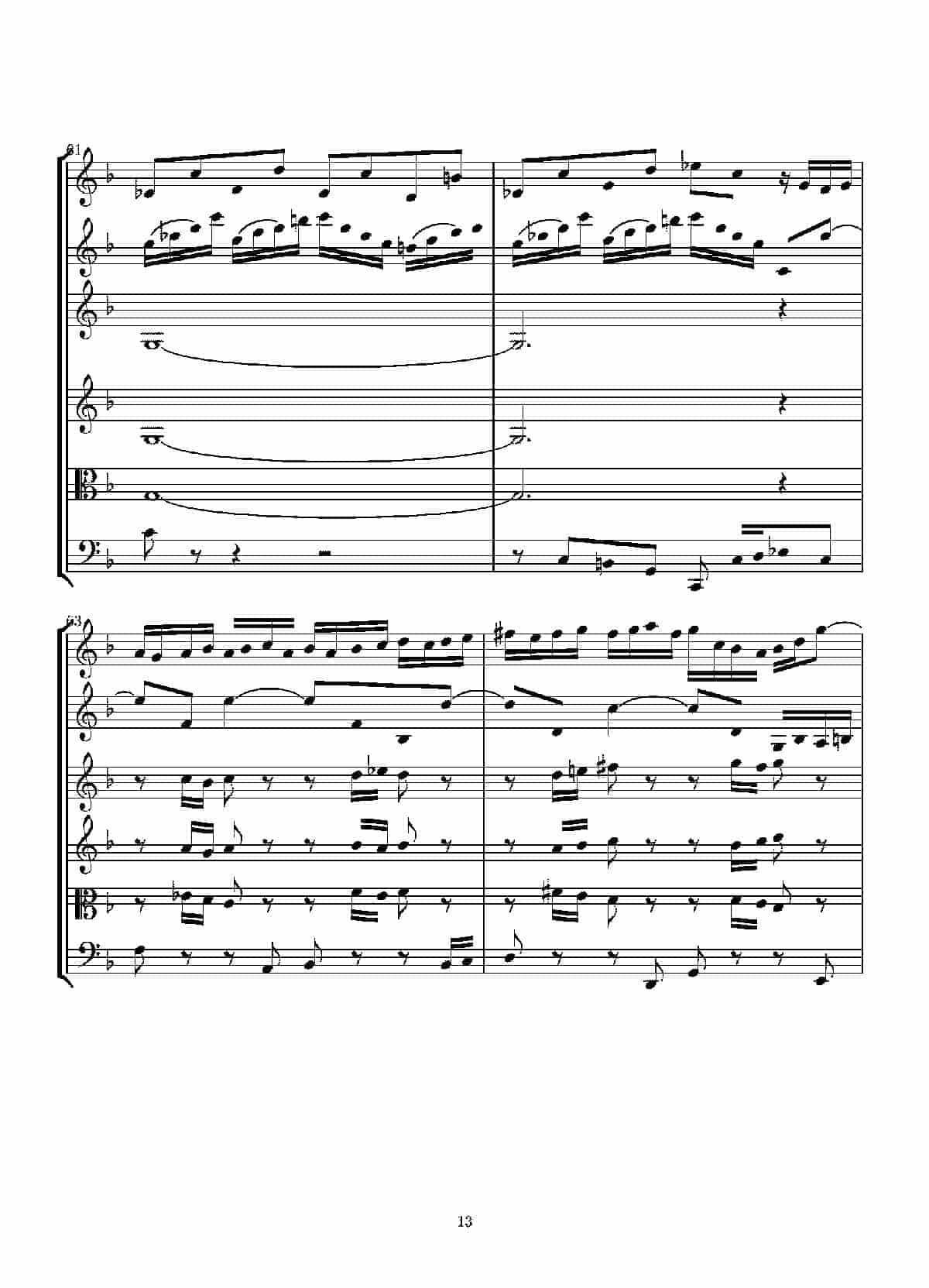 Concerto in D minor for two violins and string(Score)_第13张