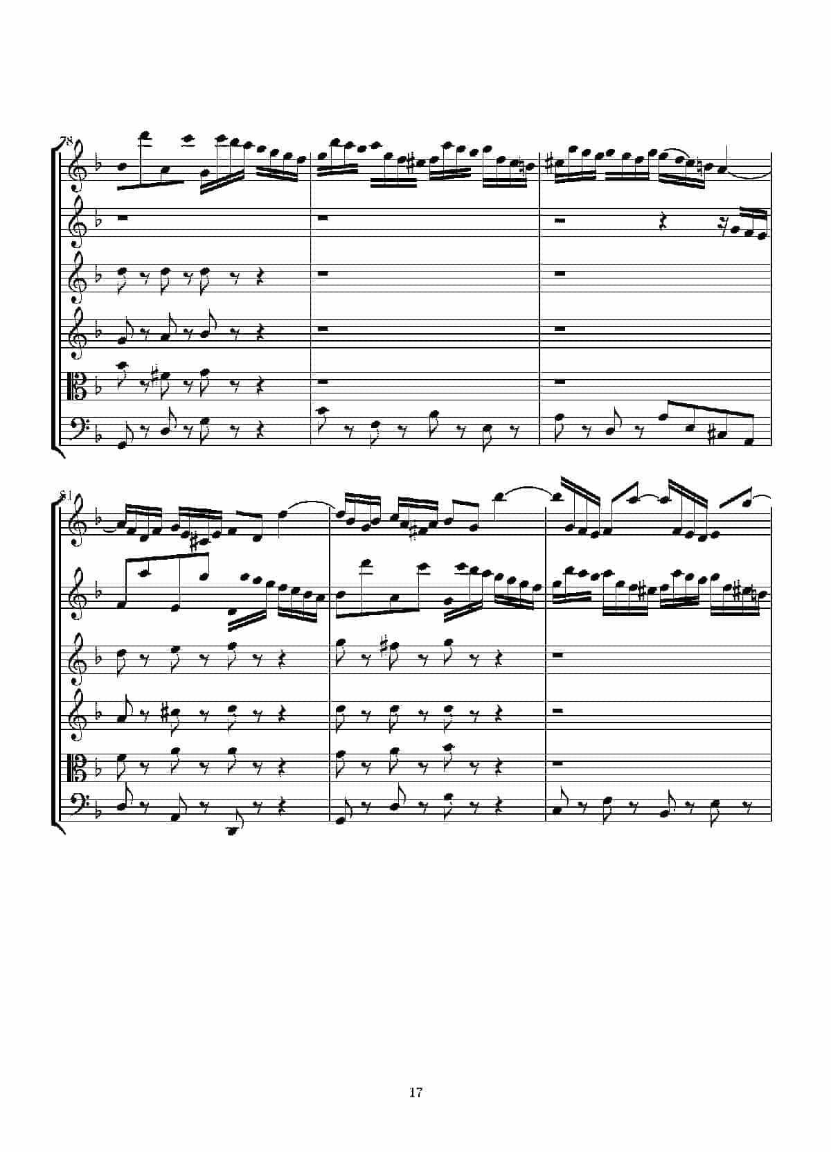 Concerto in D minor for two violins and string(Score)_第17张