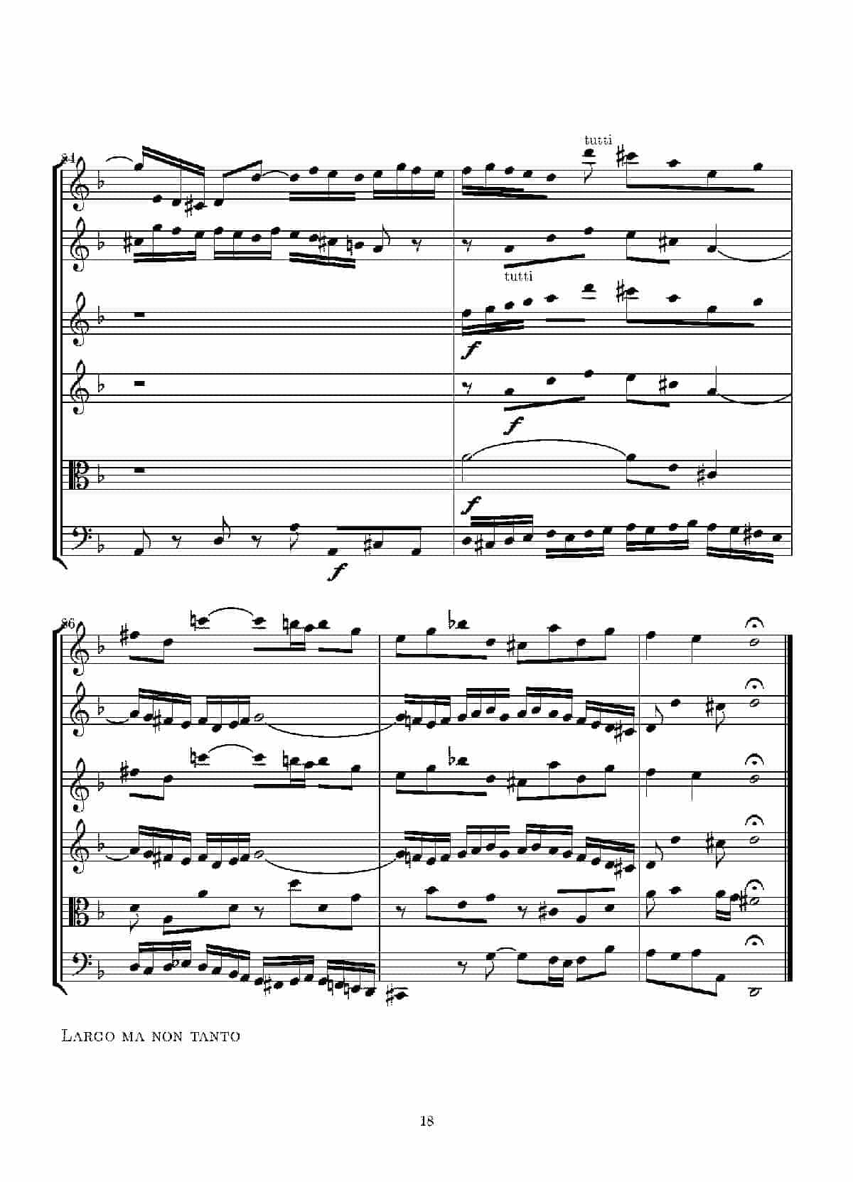 Concerto in D minor for two violins and string(Score)_第18张