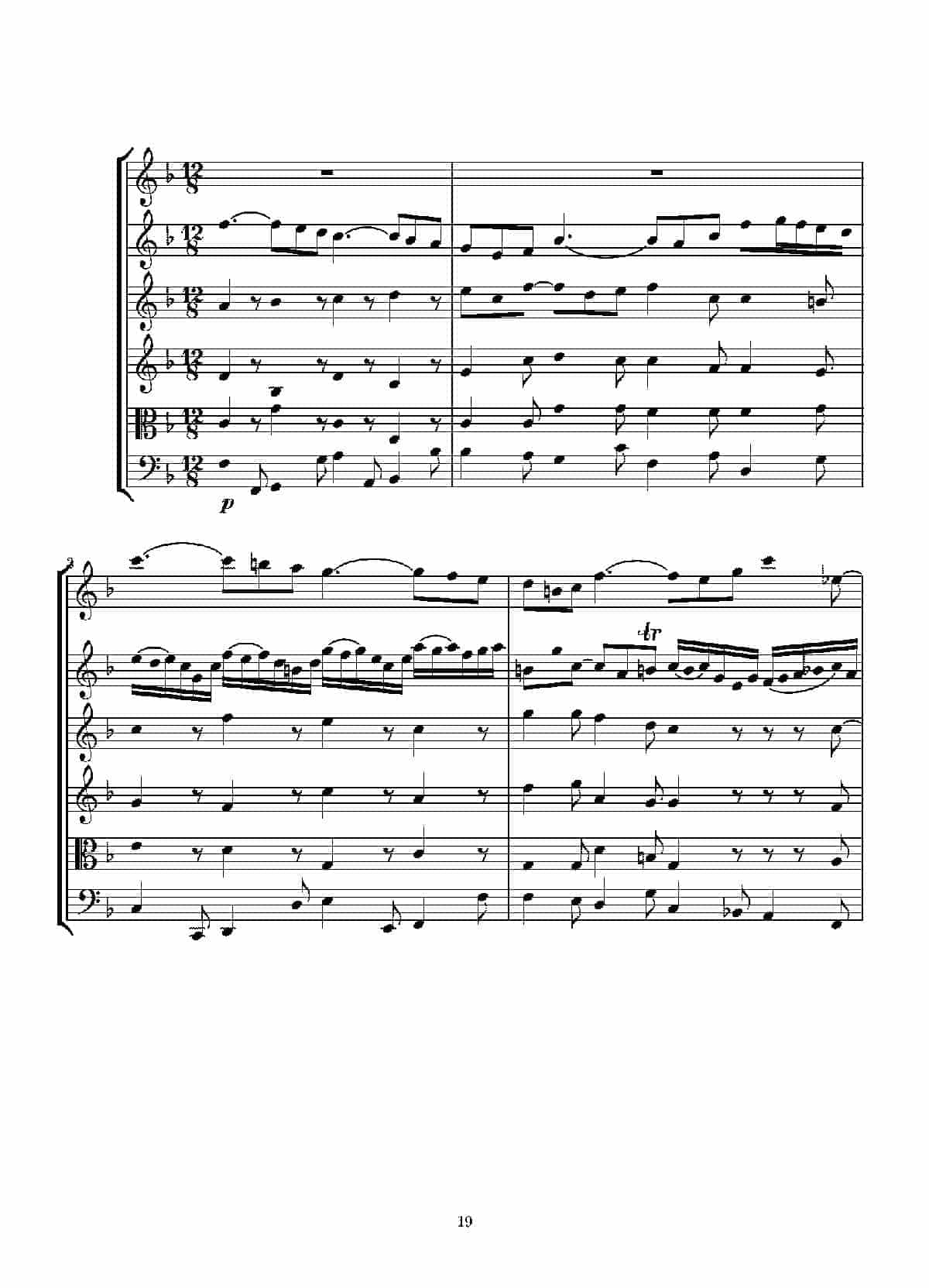 Concerto in D minor for two violins and string(Score)_第19张