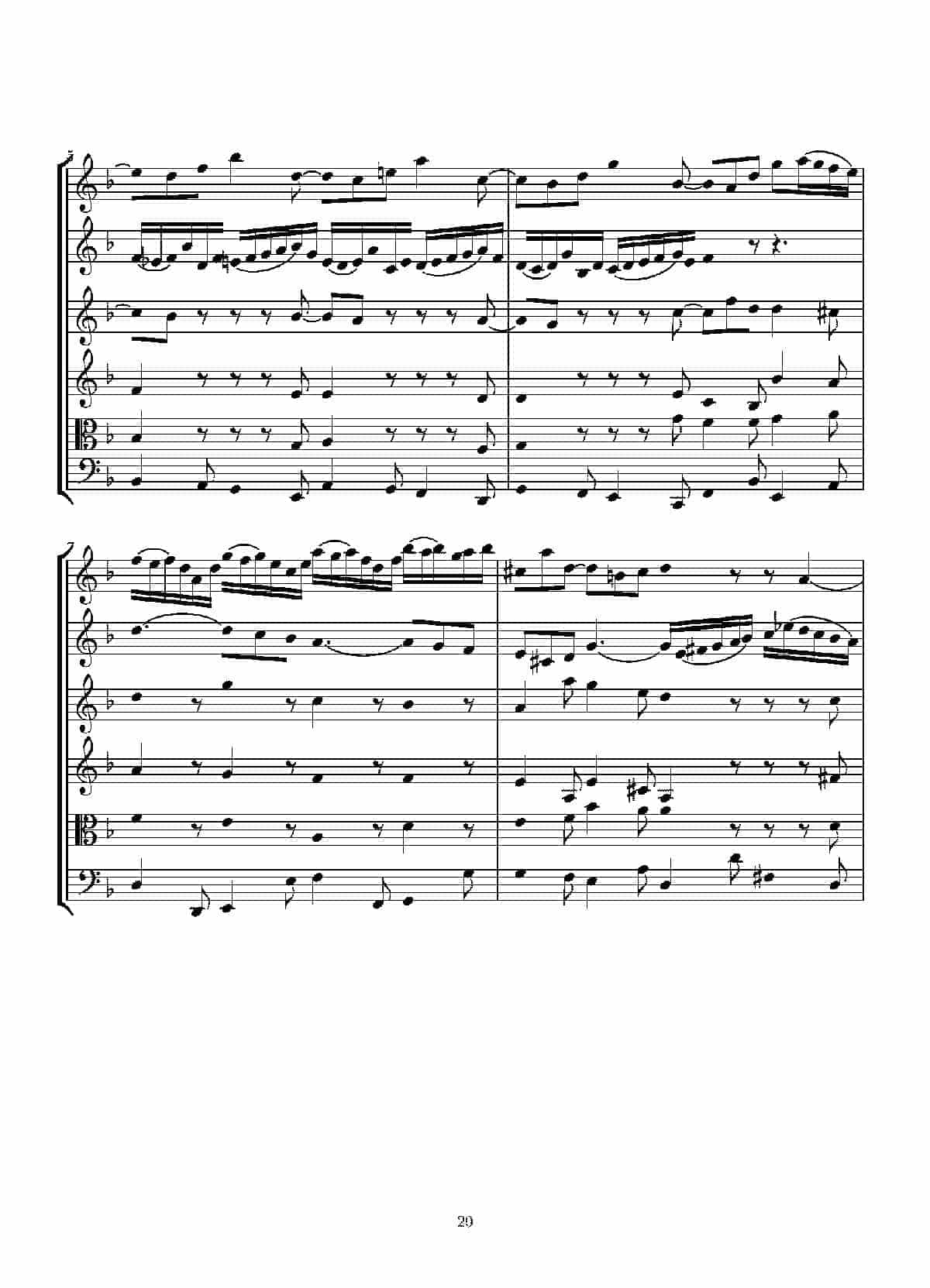 Concerto in D minor for two violins and string(Score)_第20张