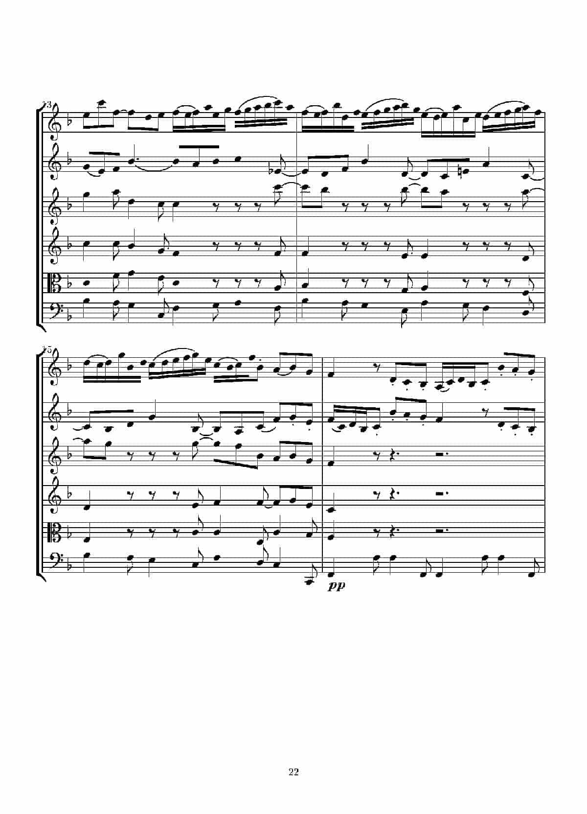 Concerto in D minor for two violins and string(Score)_第22张