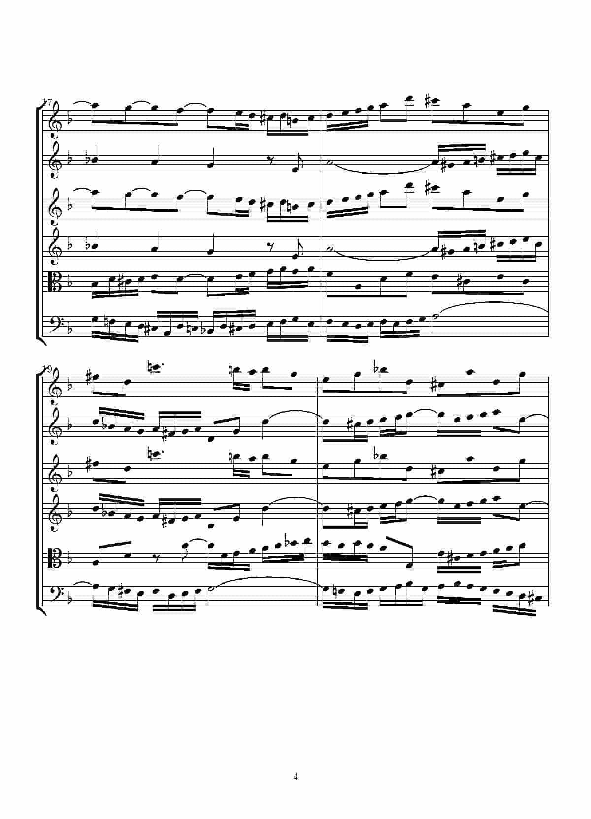 Concerto in D minor for two violins and string(Score)_第4张