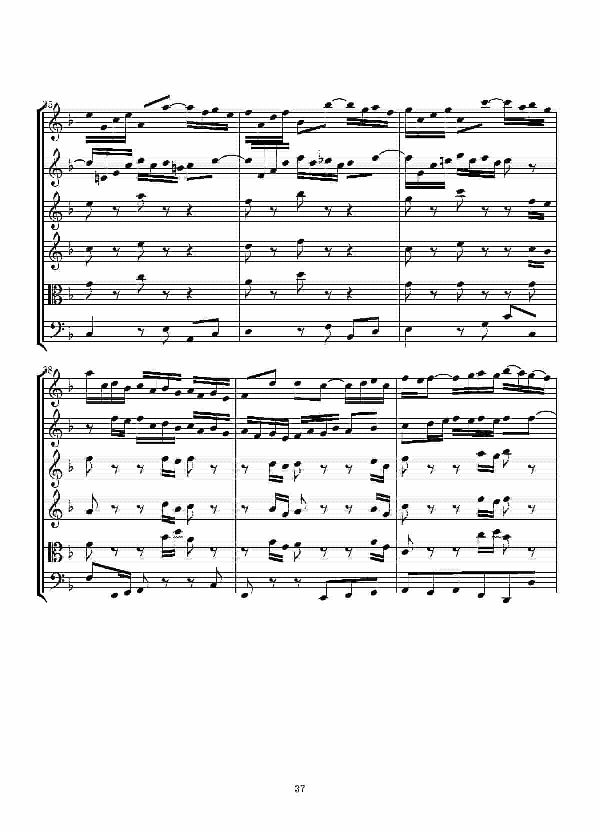 Concerto in D minor for two violins and string(Score)_第37张