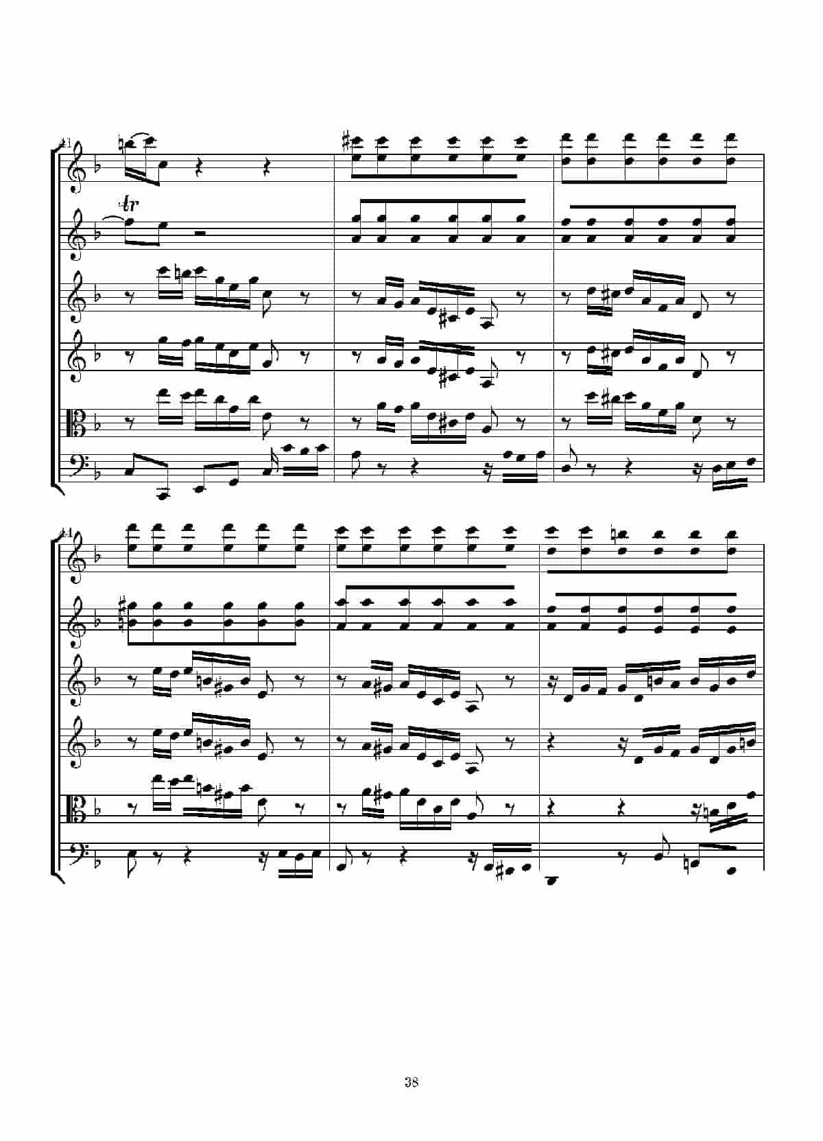 Concerto in D minor for two violins and string(Score)_第38张