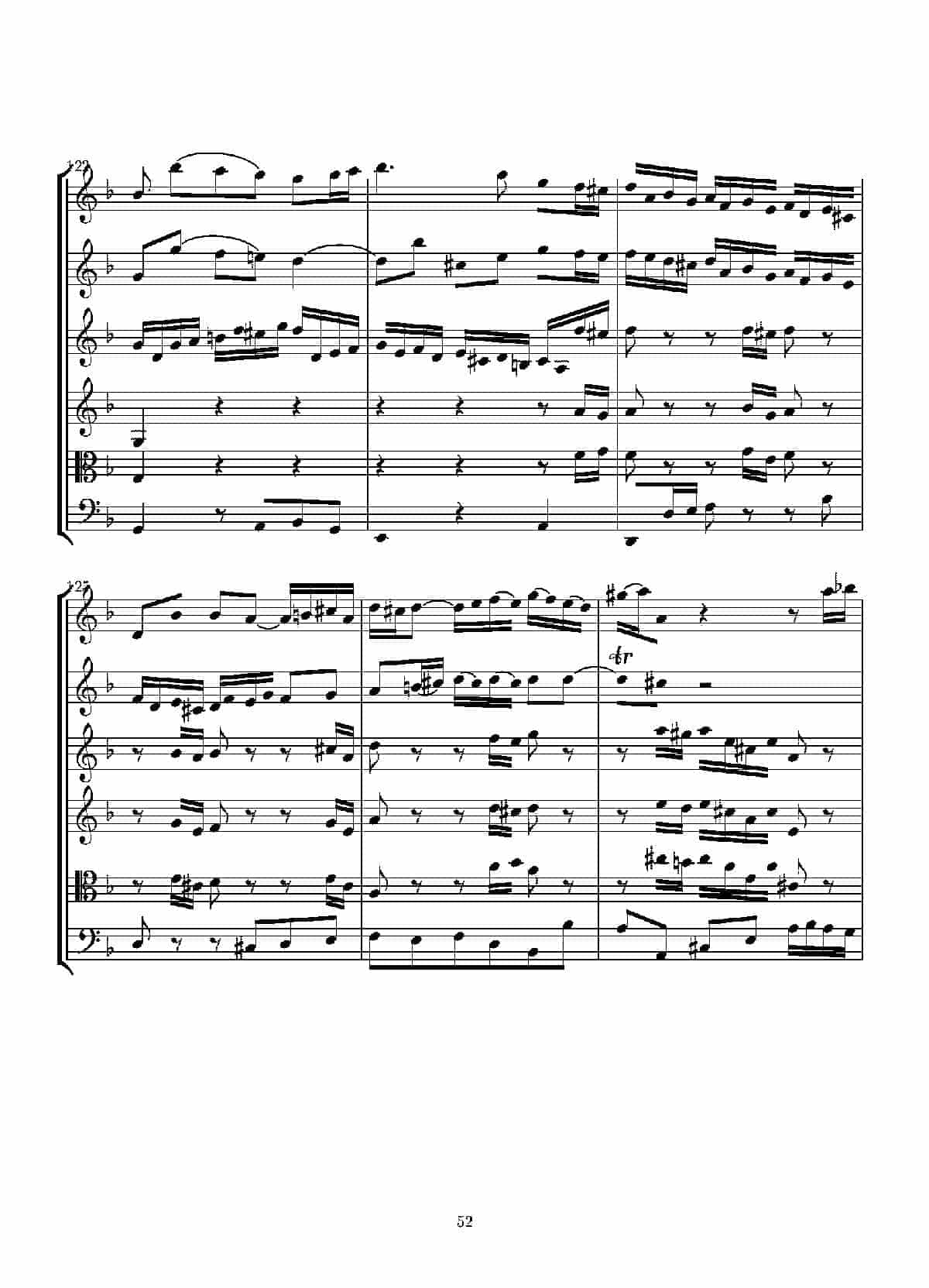 Concerto in D minor for two violins and string(Score)_第52张