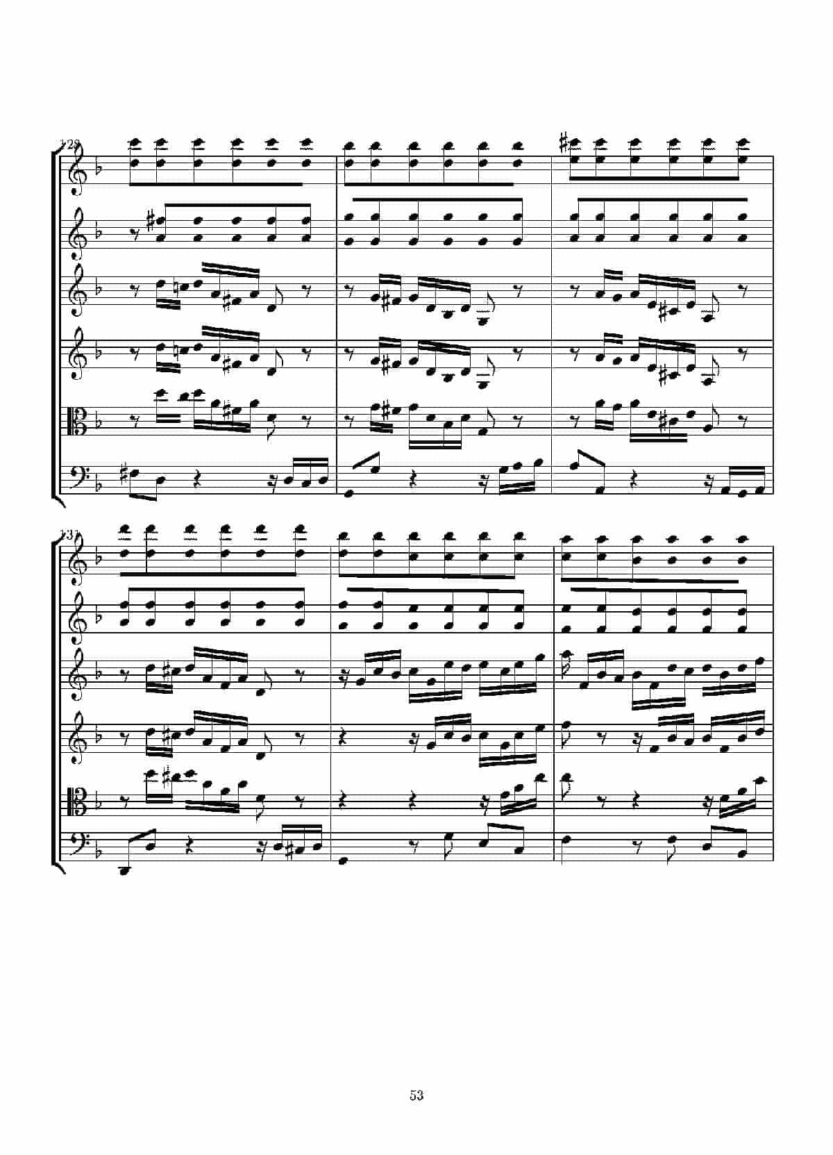 Concerto in D minor for two violins and string(Score)_第53张