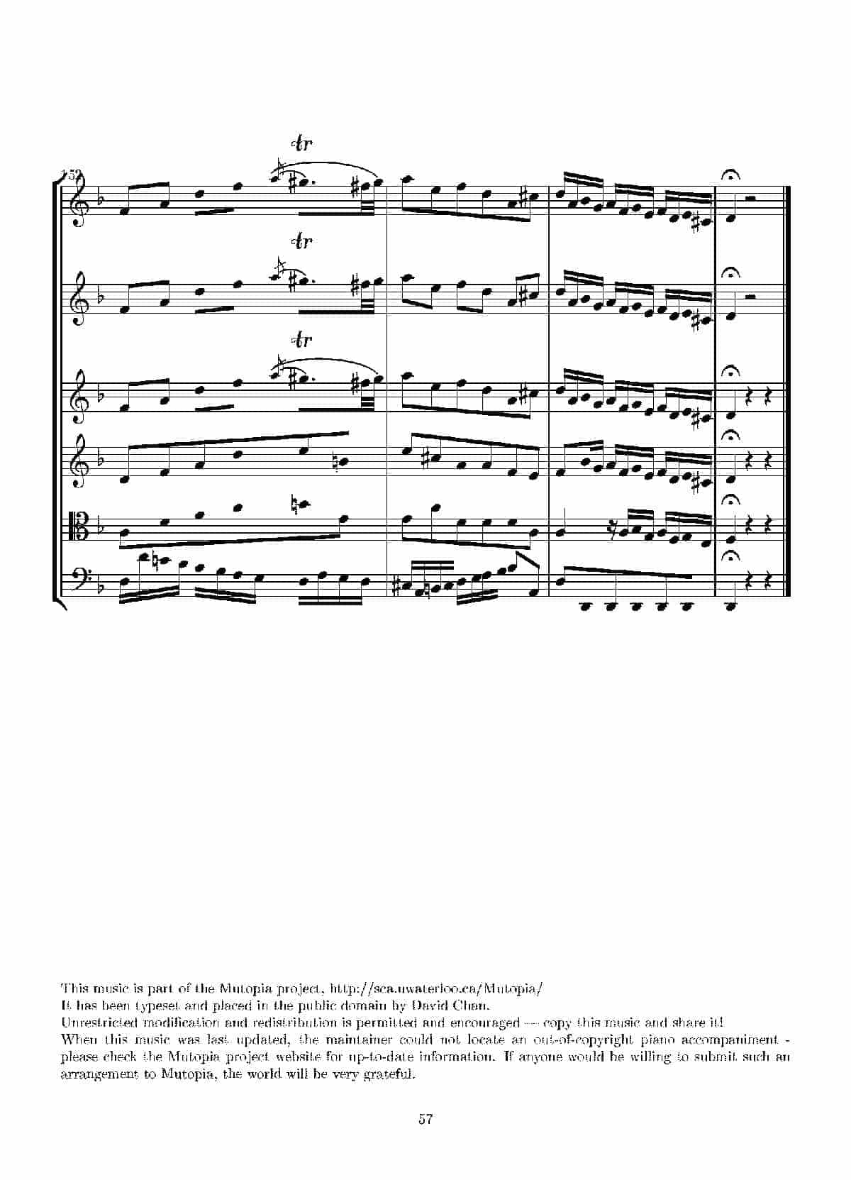 Concerto in D minor for two violins and string(Score)_第57张