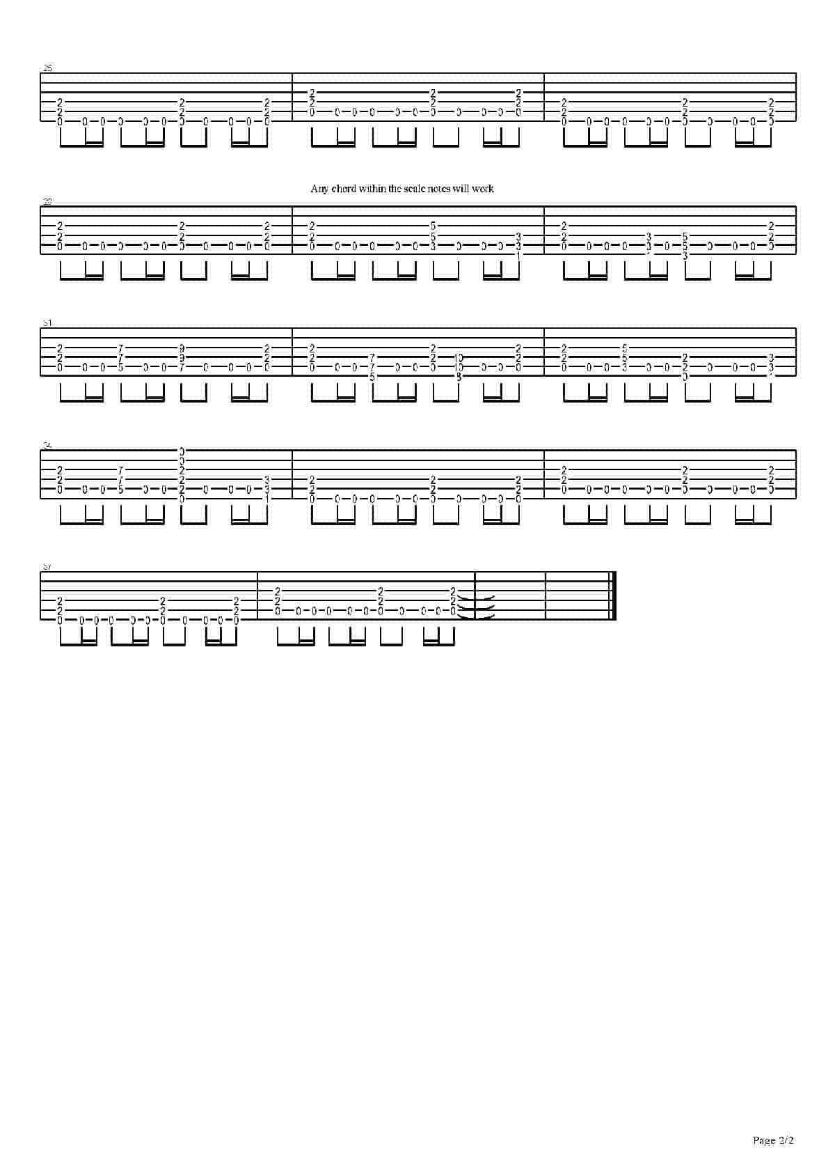 电吉他练习谱《704 exercises for guitar, 1-96 - Exercises 1-96》_第2张