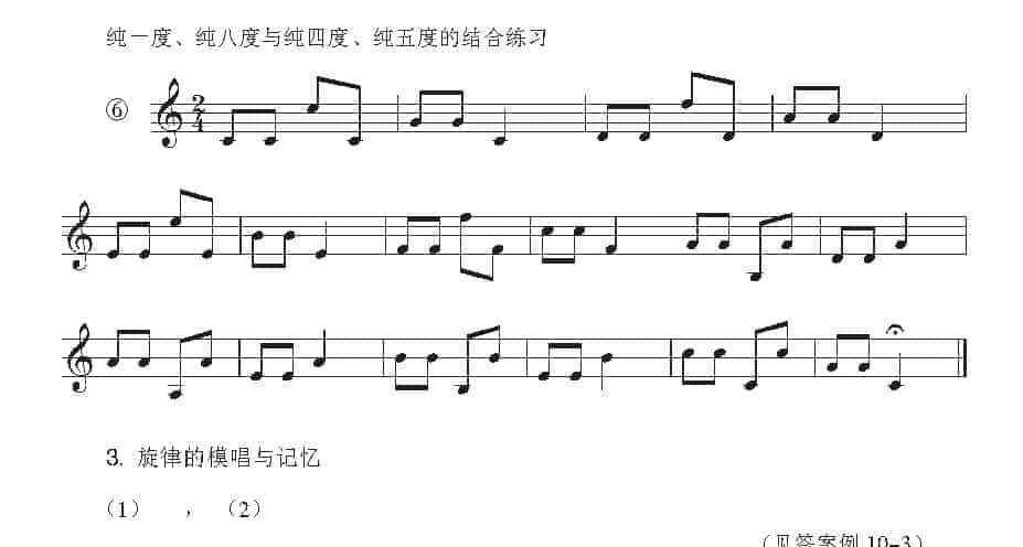 视唱教学 第十课《音高训练》纯一度、纯八度与旋律的模唱与记忆_第4张