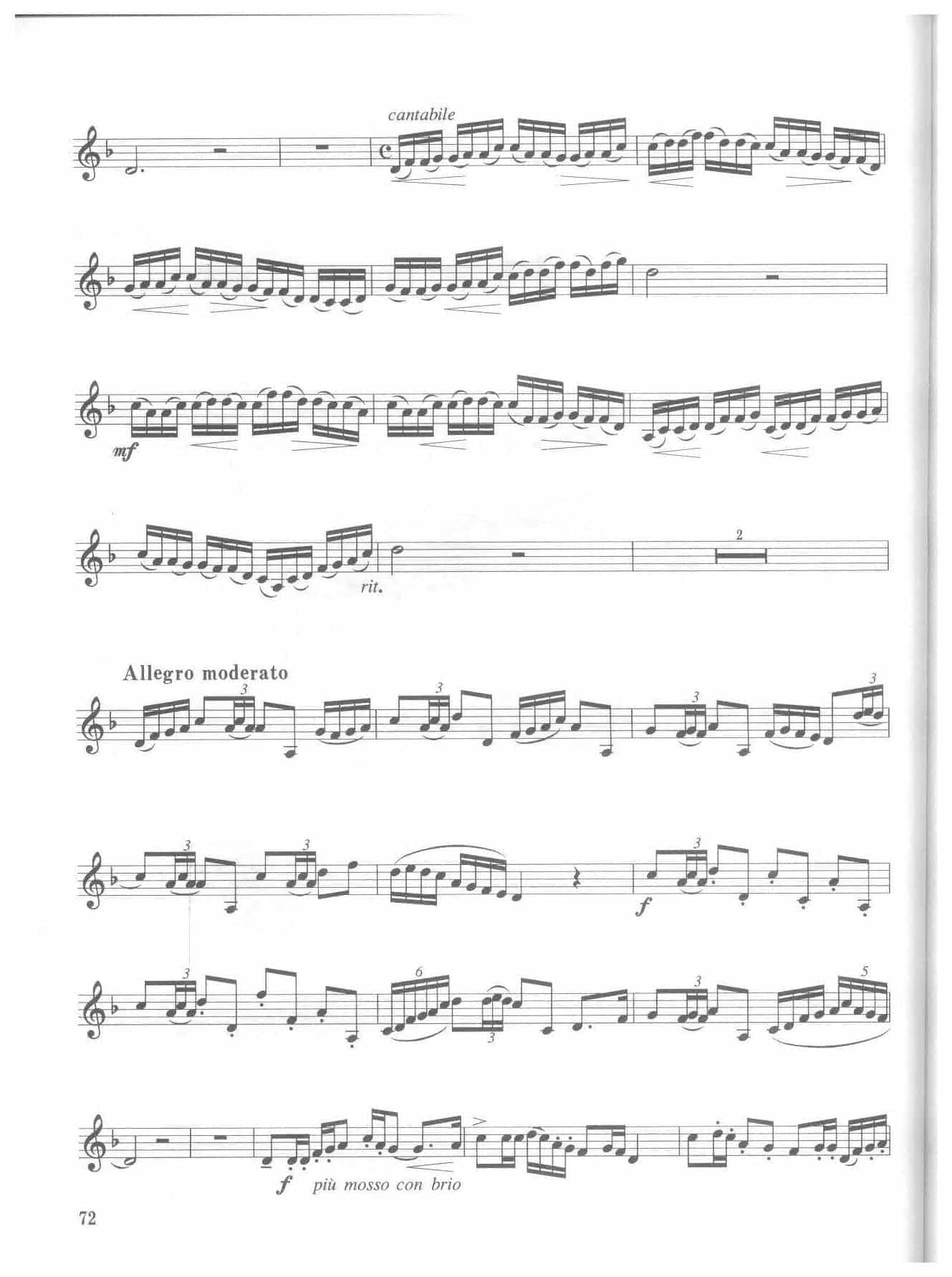 全国小号演奏考级作品集《嘎达梅林主题变奏曲》第五级乐曲_第2张